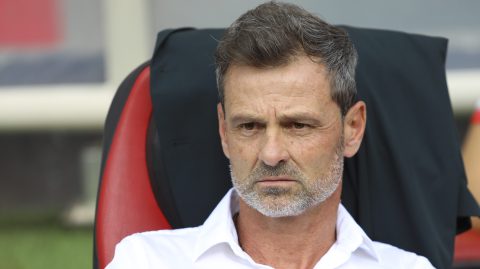 Ciudad de México, 2 de abril de 2022. Diego Cocca, Director Técnico , durante el partido de la jornada 12 del torneo Grita México Clausura 2022 de la Liga BBVA MX, entre la Máquina Celeste de la Cruz Azul y los Rojinegros del Atlas, celebrado en el estadio Azteca. Foto: Imago7/Alejandra Suárez